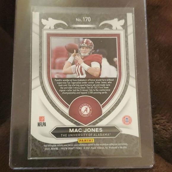 2021 panini prizm football Draft Picks Mac Jones Rook #170 Crusade Card Mint. - Picture 2 of 2